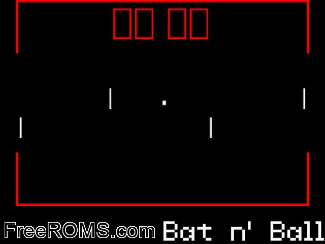 Bat n' Ball (UK) (19xx) Amstrad CPC game showing 3D box cover and gameplay screenshot