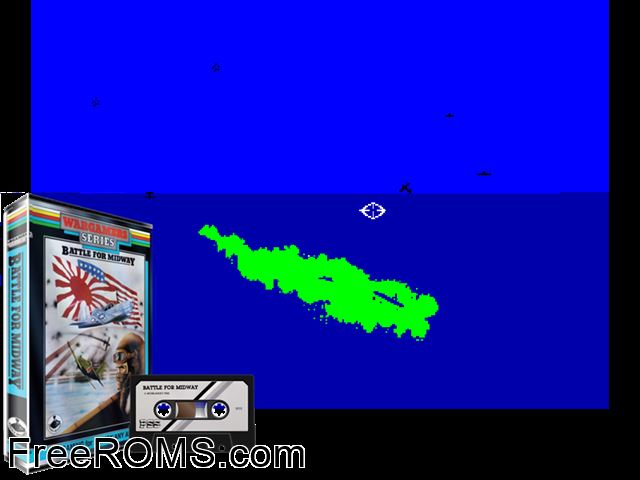 Battle of Midway, The (UK) (19xx) Amstrad CPC game showing 3D box cover and gameplay screenshot