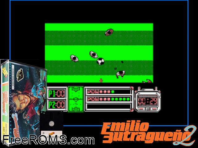 Buitre 2 - Emilio Butrageno 2 (S) (1989) Amstrad CPC game showing 3D box cover and gameplay screenshot