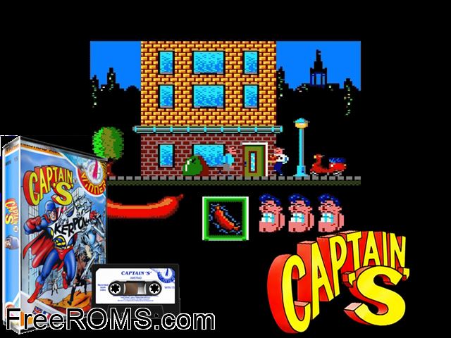 Capitan Sevilla (S) (1988) Amstrad CPC game showing 3D box cover and gameplay screenshot