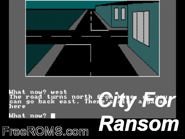 City For Ransom (UK) (1987) Amstrad CPC game showing 3D box cover and gameplay screenshot