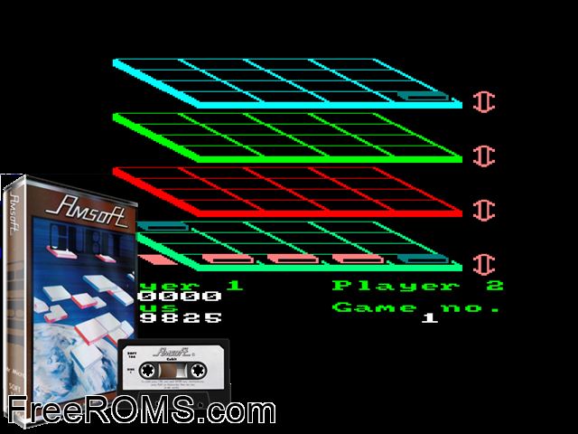 Cubit (UK) (1985) Amstrad CPC game showing 3D box cover and gameplay screenshot