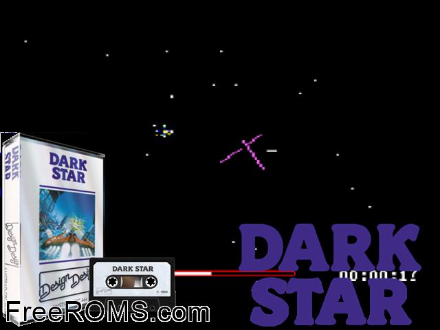 Dark Star 1 - Time of Changes (UK) (1985) Amstrad CPC game showing 3D box cover and gameplay screenshot