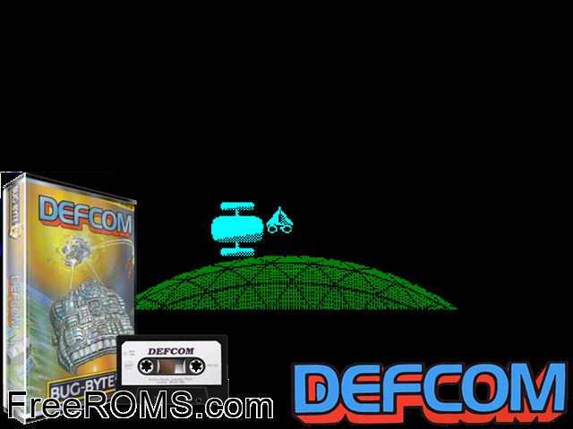 Defcom (UK) (1987) Amstrad CPC game showing 3D box cover and gameplay screenshot