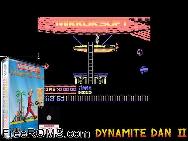 Dynamic Duo (UK) (1988) Amstrad CPC game showing 3D box cover and gameplay screenshot
