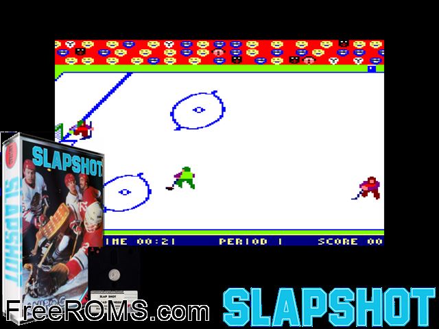 Hockey (S) (19xx) Amstrad CPC game showing 3D box cover and gameplay screenshot