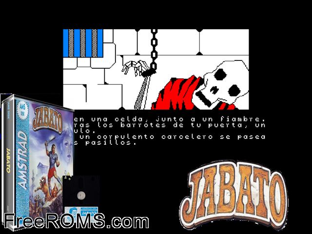 Jabato, El (S) (1989) Amstrad CPC game showing 3D box cover and gameplay screenshot