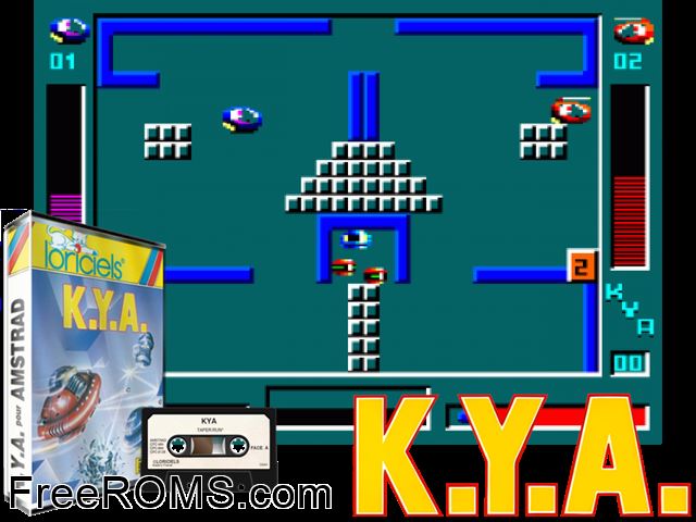 Keep Yourself Alive (F) (1987) Amstrad CPC game showing 3D box cover and gameplay screenshot