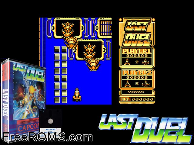 Last Duel (F) (1990) Amstrad CPC game showing 3D box cover and gameplay screenshot