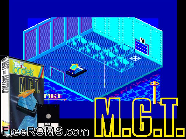 Magnetik Tank (F) (1986) Amstrad CPC game showing 3D box cover and gameplay screenshot