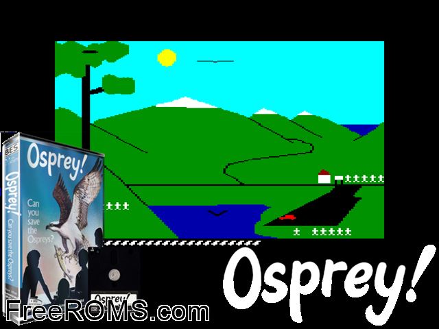Osprey! (UK) (1984) Amstrad CPC game showing 3D box cover and gameplay screenshot