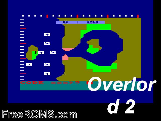 Overlord 2 (F) (1984) Amstrad CPC game showing 3D box cover and gameplay screenshot