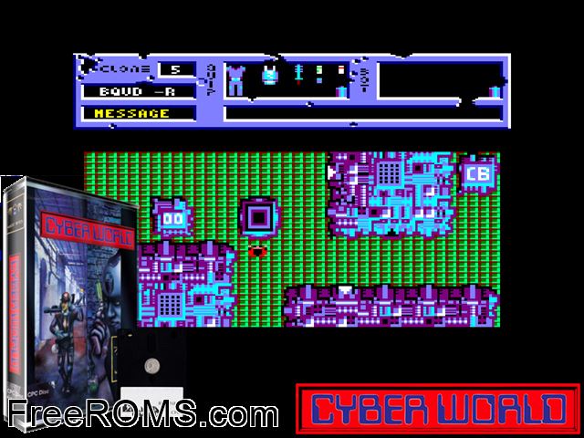Paranoia Complex, The (G) (1989) Amstrad CPC game showing 3D box cover and gameplay screenshot