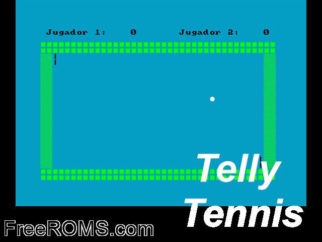 Ping-Pong (S) (1985) Amstrad CPC game showing 3D box cover and gameplay screenshot