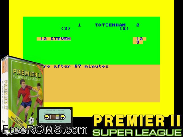 Premier II (UK) (19xx) Amstrad CPC game showing 3D box cover and gameplay screenshot