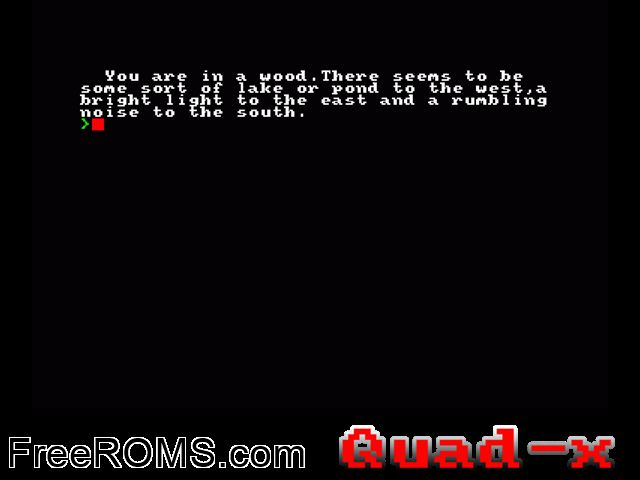 Quad-x (UK) (1991) Amstrad CPC game showing 3D box cover and gameplay screenshot