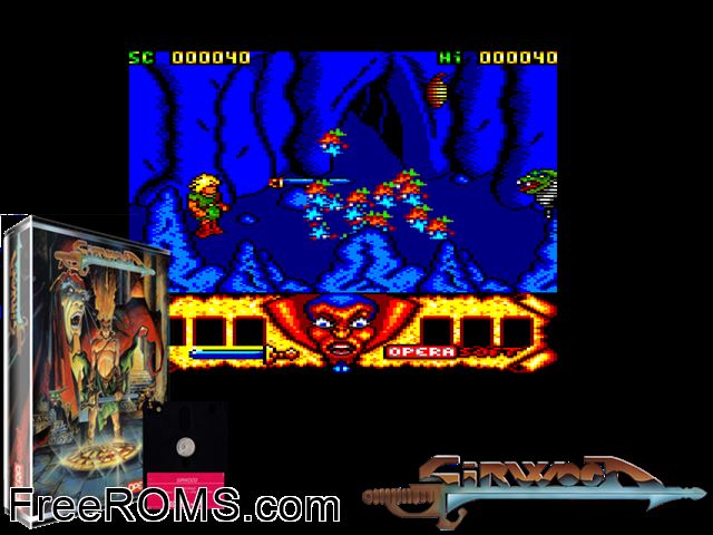Sir Wood (UK) (1989) Amstrad CPC game showing 3D box cover and gameplay screenshot