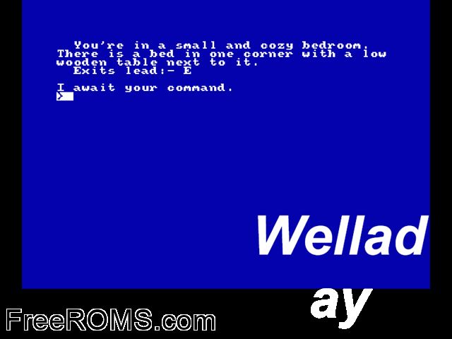 Welladay (UK) (19xx) Amstrad CPC game showing 3D box cover and gameplay screenshot