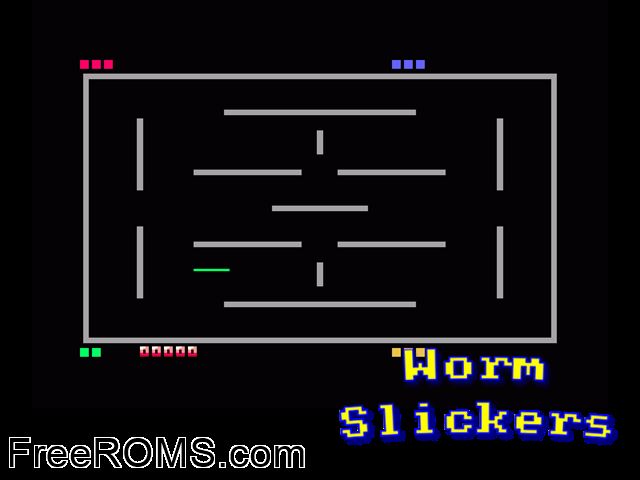 Worm Slickers (UK) (19xx) Amstrad CPC game showing 3D box cover and gameplay screenshot