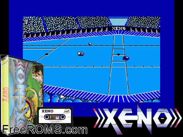 Xemo (UK) (1986) Amstrad CPC game showing 3D box cover and gameplay screenshot