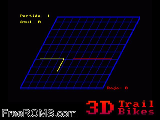 ZZZ_UNK_3dtrailb Amstrad CPC game showing 3D box cover and gameplay screenshot