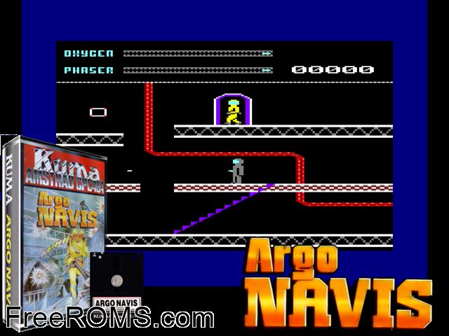 ZZZ_UNK_ARGO Amstrad CPC game showing 3D box cover and gameplay screenshot