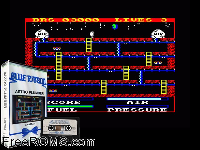 ZZZ_UNK_astroplm Amstrad CPC game showing 3D box cover and gameplay screenshot