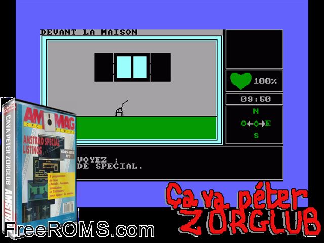 ZZZ_UNK_cavapete Amstrad CPC game showing 3D box cover and gameplay screenshot