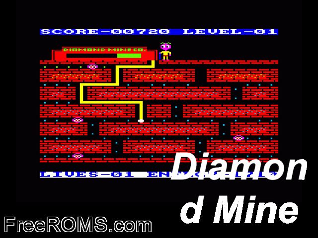 ZZZ_UNK_diammine Amstrad CPC game showing 3D box cover and gameplay screenshot