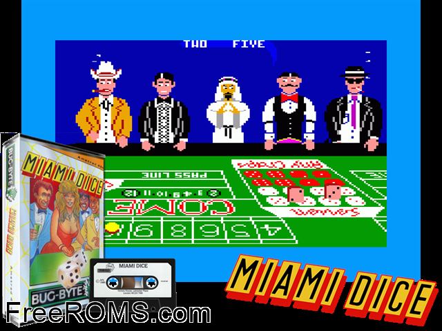 ZZZ_UNK_miamidic Amstrad CPC game showing 3D box cover and gameplay screenshot