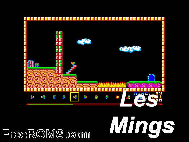ZZZ_UNK_MINGS Amstrad CPC game showing 3D box cover and gameplay screenshot