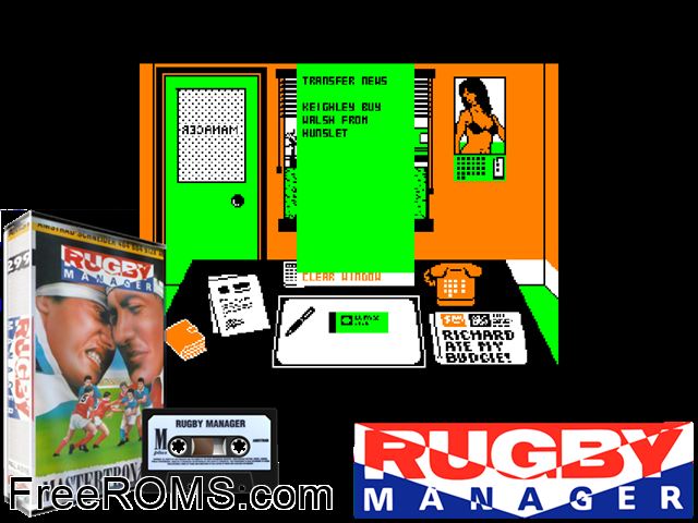 ZZZ_UNK_rugbylea Amstrad CPC game showing 3D box cover and gameplay screenshot