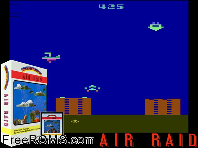 Air Raiders 2 Atari game showing 3D box cover and gameplay screenshot