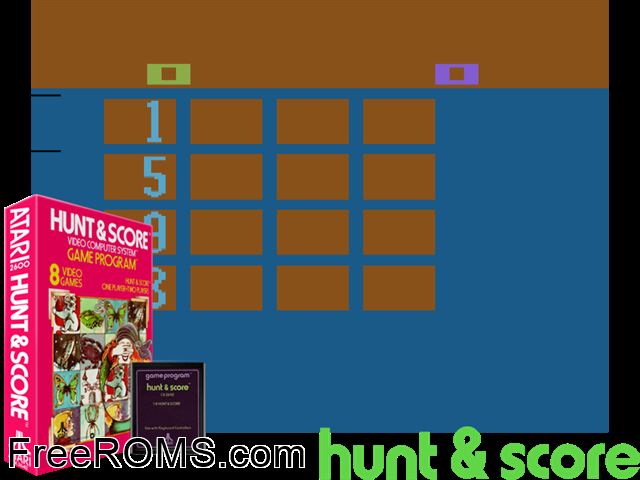 Game of Concentration Atari game showing 3D box cover and gameplay screenshot