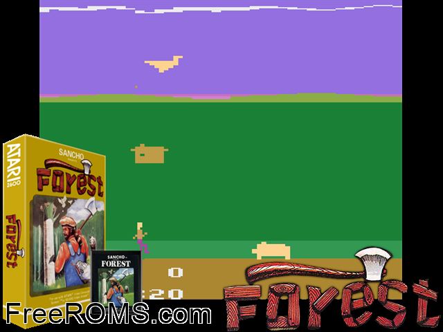 Forest Atari game showing 3D box cover and gameplay screenshot