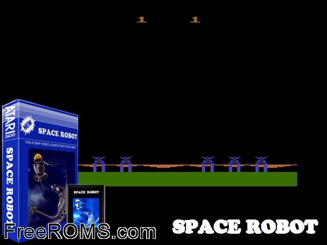 Space Robot Atari game showing 3D box cover and gameplay screenshot