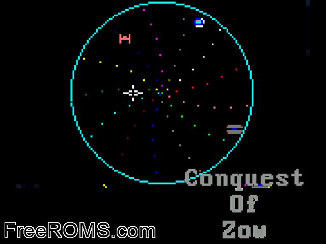 Conquest of Zow (1996) Atari Lynx game showing 3D box cover and gameplay screenshot
