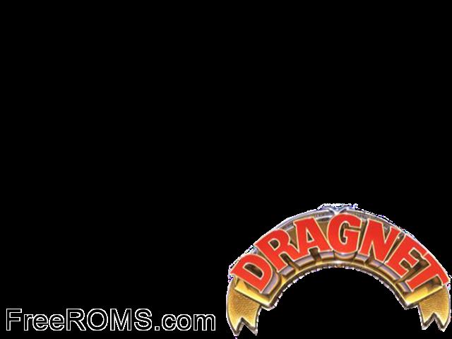 Dragnet (1995) Atari Lynx game showing 3D box cover and gameplay screenshot