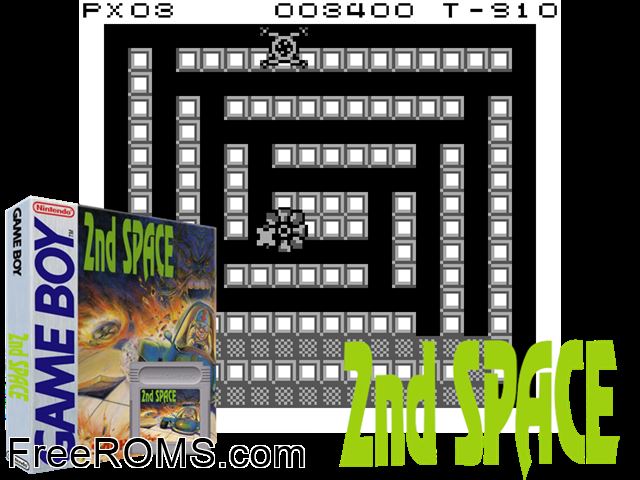 2nd Space (Sachen 4-In-1 Vol. 6) Gameboy Color game showing 3D box cover and gameplay screenshot