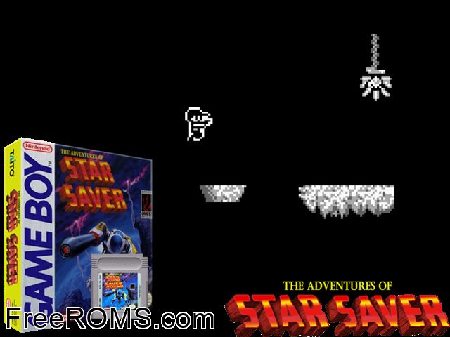 Adventures Of Star Saver, The Gameboy Color game showing 3D box cover and gameplay screenshot