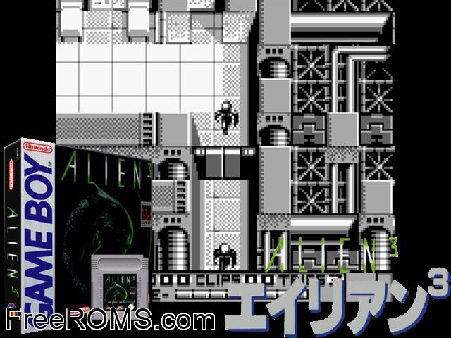 Alien 3 Gameboy Color game showing 3D box cover and gameplay screenshot