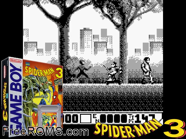 Amazing Spider-Man 3, The - Invasion Of The Spider-Slayers Gameboy Color game showing 3D box cover and gameplay screenshot