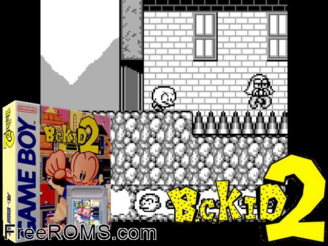 B.C. Kid 2 Gameboy Color game showing 3D box cover and gameplay screenshot