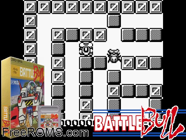 Battle Bull (Japan) Gameboy Color game showing 3D box cover and gameplay screenshot