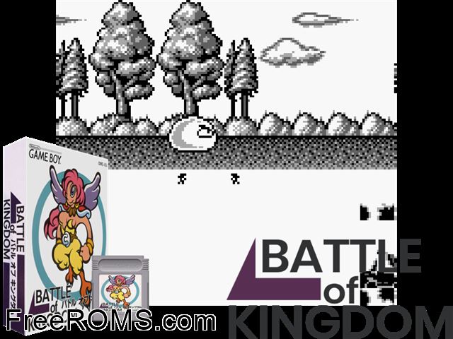 Battle Of Kingdom (Japan) Gameboy Color game showing 3D box cover and gameplay screenshot