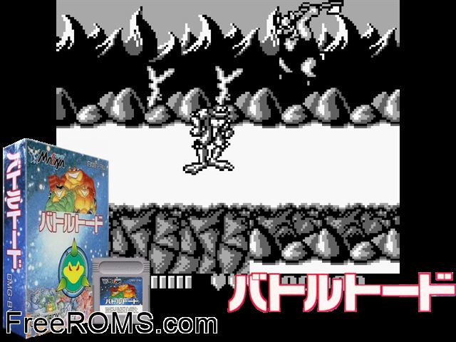Battletoads (Japan) Gameboy Color game showing 3D box cover and gameplay screenshot