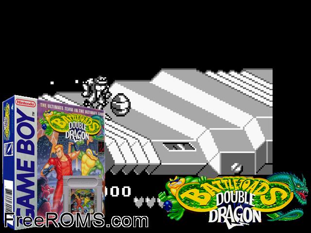 Battletoads Double Dragon - The Ultimate Team Gameboy Color game showing 3D box cover and gameplay screenshot