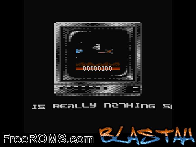 Blastah (Public Domain) Gameboy Color game showing 3D box cover and gameplay screenshot