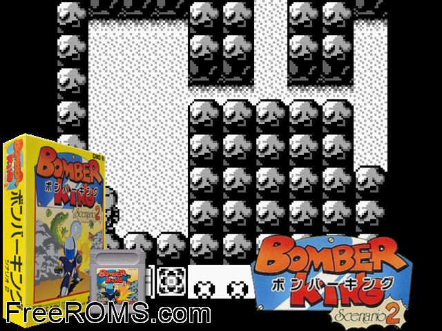 Bomber King - Scenario 2 (Japan) Gameboy Color game showing 3D box cover and gameplay screenshot