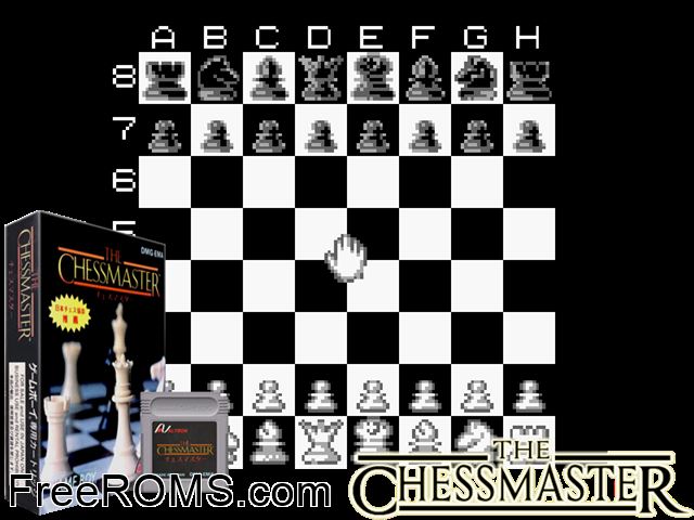 Chessmaster, The (Japan) Gameboy Color game showing 3D box cover and gameplay screenshot
